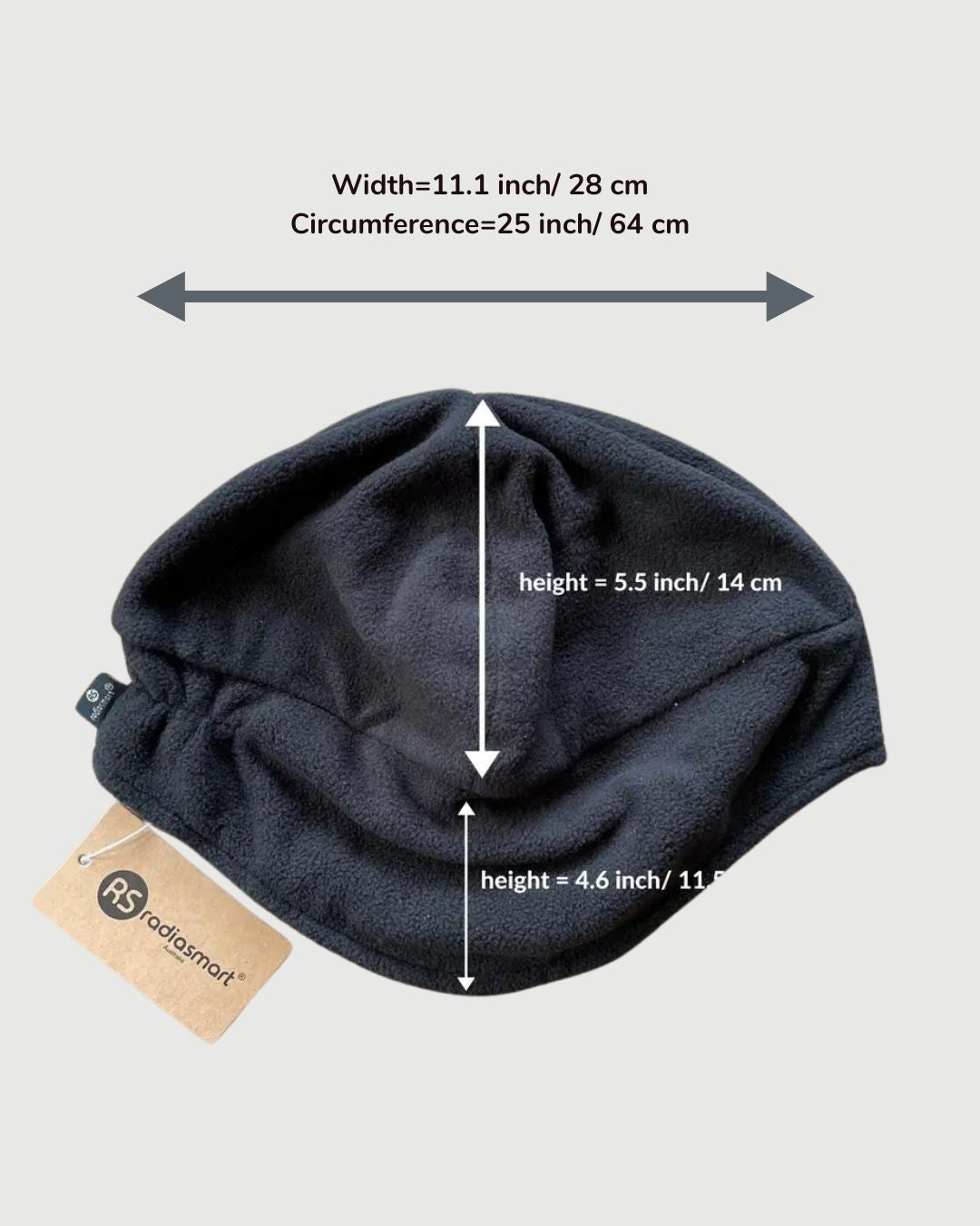 The Radia Smart® Hat Beanie (Black) offers EMF protection with silver-lined Faraday fabric that blocks RF, 5G, and wireless radiation. Designed to support fertility and overall wellness, it reduces harmful exposure while providing a comfortable, breathable fit. Perfect for daily wear, this stylish beanie combines modern design with powerful shielding to help protect your head from everyday electromagnetic stressors.